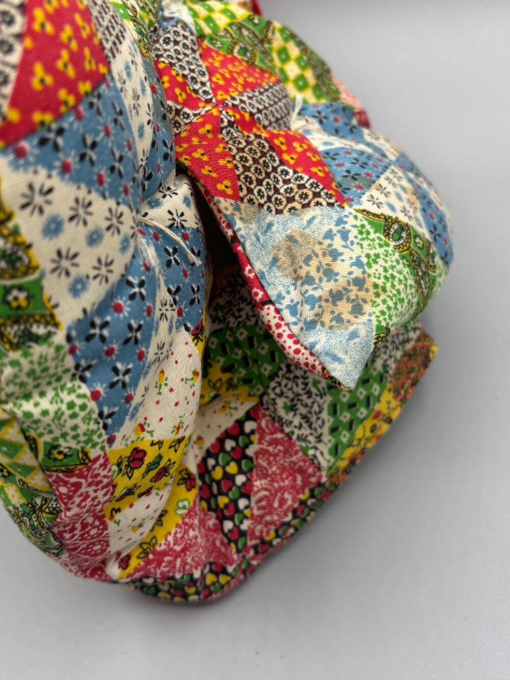 Vintage Overly-Raker Quilted Chicken Tea Cozy Patchwork Hen Teapot Cover Country - Picture 10 of 13